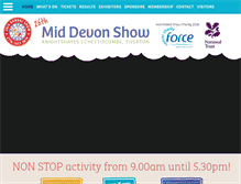 Tablet Screenshot of middevonshow.co.uk